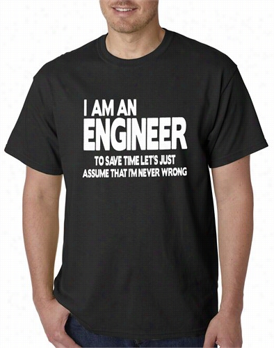 I Am An Engineer Lets Assume I'm Right Men's T-shirt