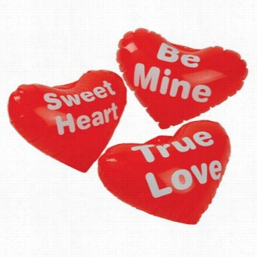 Inflatable Coversation Hearts - Individual Boow-up Balloons