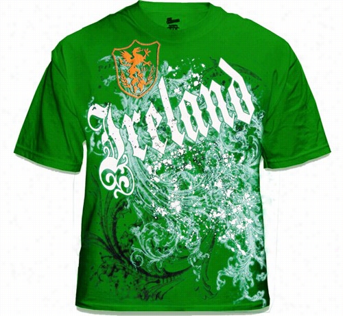 International T-shirts - Ireland Gothic Crest Tee