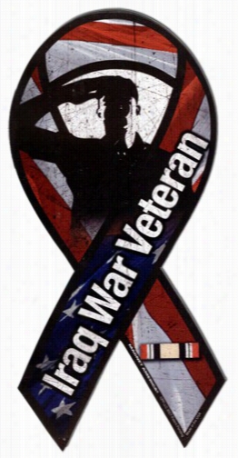 Irraq War Veteran Ribbon Magnet