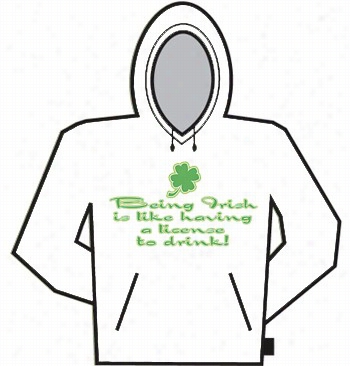 Irish License To Drink Hoodie