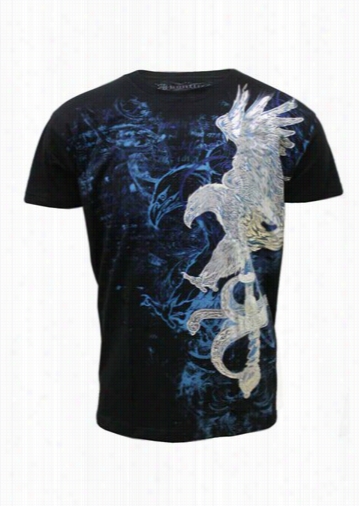 Konflic Soaring Eagles And  Sword Mens T-shir (black)