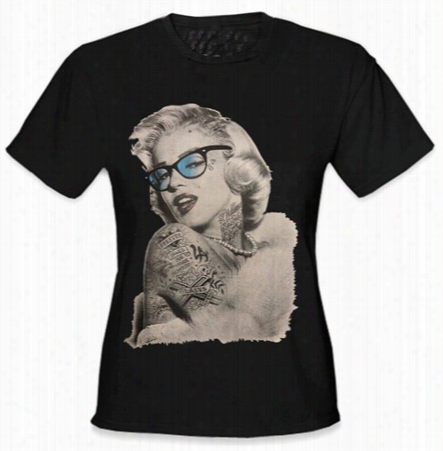 Marilyn Monroe Retro Tattoo Gir L's T-shirt