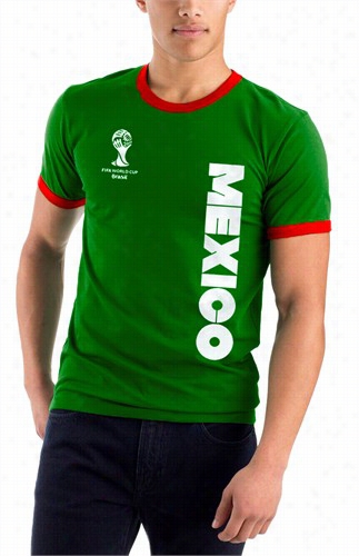 Mexico Fifa World Cup Brasil 22014 Men's  Ringer T-shirt