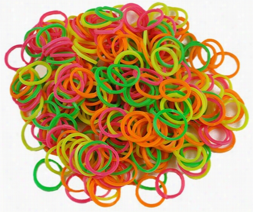 Neon Rainbow Urbbebrand Looms - 600 Fun Loop Pieces