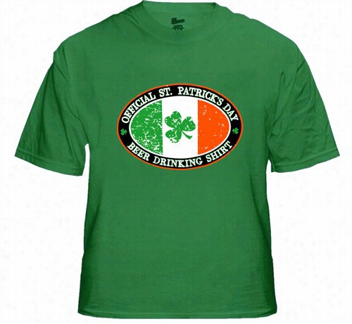 Official St. Patrick's Sunshine Beer Dirnking Men's T-s Hirt