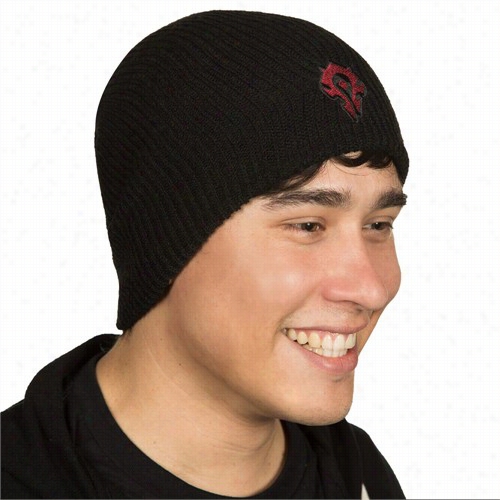 Offficial Natural Order Of Warcraft Warlords Of Draenor Horde Knit Beanie