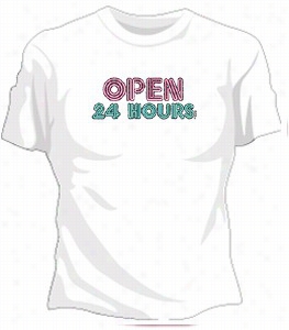 Open 24 Hours Girls T-shirt