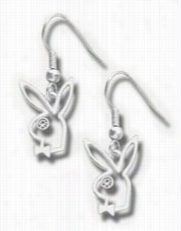 Playboy Outline Dangling Earnigs