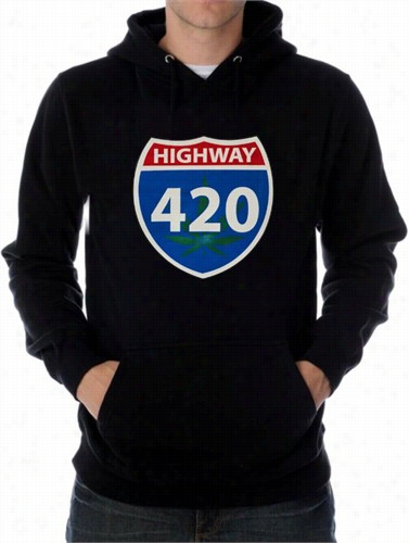 Pothead & Stoner Sweatshitrs - Highway 420 Hoodie