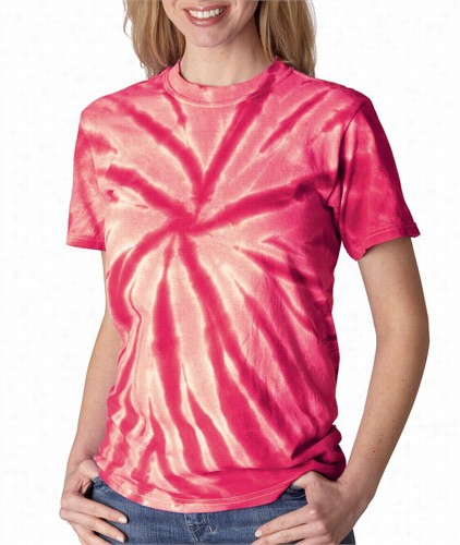 Premium Hand Made Tie Dye T-shirts - Pinkp Inwheel