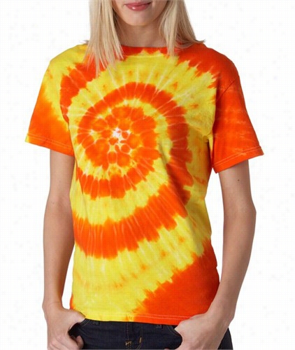 Premium Had Made Tie Dye T-shirts - Sunshine Mega Swirl