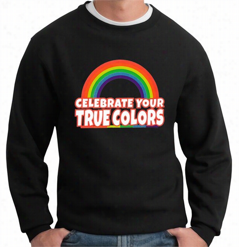 Rainbow Pride Company Necck Sweatshirt