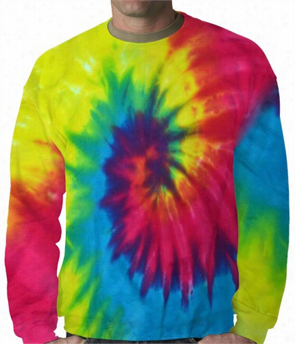 Reactive R Aibnow Tiedye Crewneck Sswetashirt