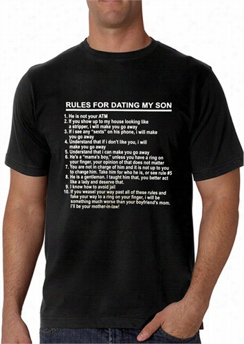 Rules For Dating My Son Men's  T-shirt