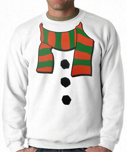 Snowman Costume Adult Crewnec