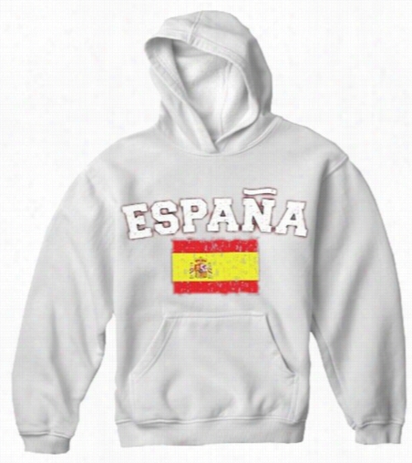 Spain ≈quot;espaa&quot; Vintage Flag International Hoodie