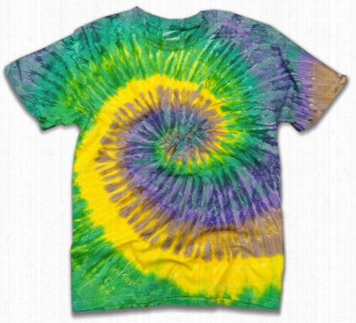 The &quot;mardi G Ras&quot; Tie Dye Mens T-shirt