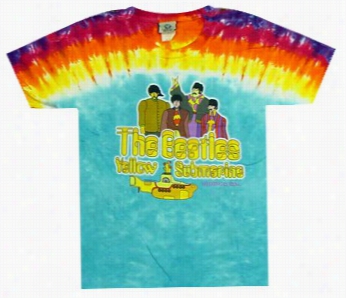 The Beatles Tshirt - The Beatles Yellow Submar Ine Tye Dye T-shirt