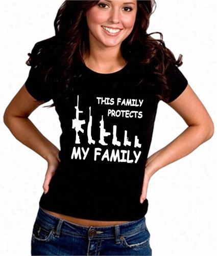 This Family Protects My Family Girl's T-shirt