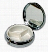 Compact 3 Compartment Pill Box