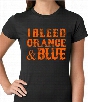 I Bleed Orange And Blue New York Baseball Ladies T-shirt