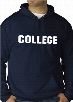 John Belushi Animal House &quot;College&quot; Adult Hoodie