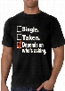 Single, Taken, Depends On Who's Asking Checklist Men's T-Shirt