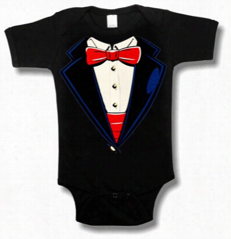 Tuxedo Tt-shirts -b Owtie And Cummerbund Tuxedo Infant Onesies