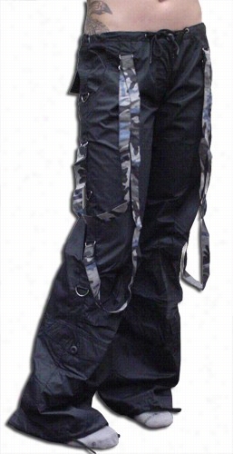 Ufo Strapp Hipster Girs1 Pants (black/bluue Camo)