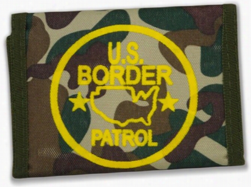 Us Border Patrol Canv As Wallet (woods Camo)