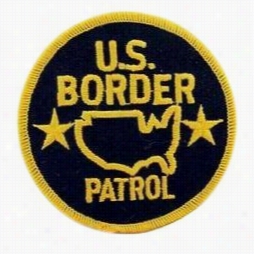 Us Border Patrol Iron On Patch