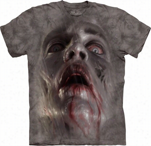 Zombie Big Face Men's T-shirt