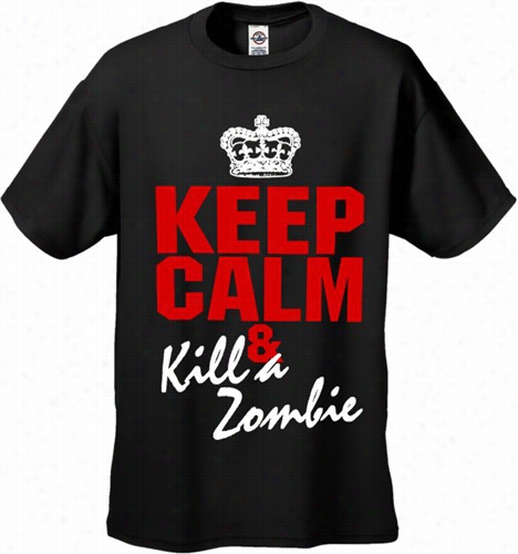 Zomibe Tees - Keep Calm And Kill A Zombie Men's T-shirt