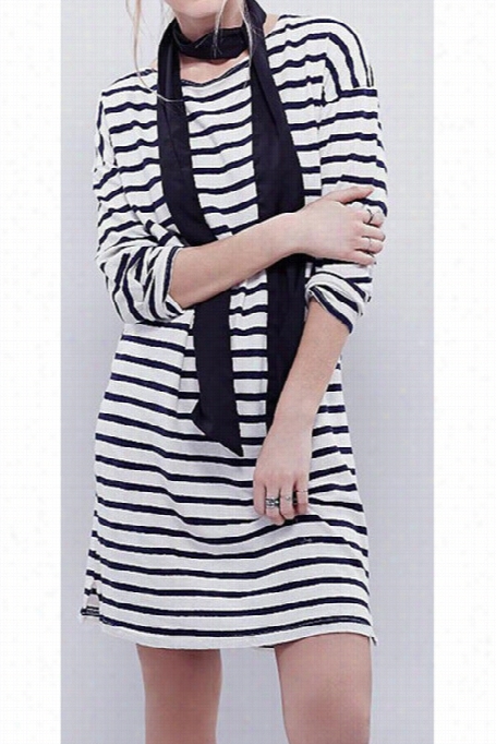 After Party Stripe Long Top