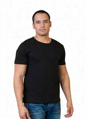 Basic Crew Neck T-shirt  - Black