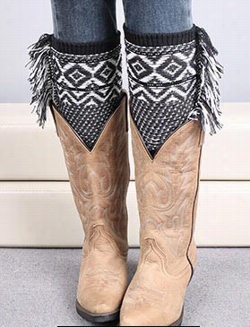 Bohemian Tassel Boot Cuffs