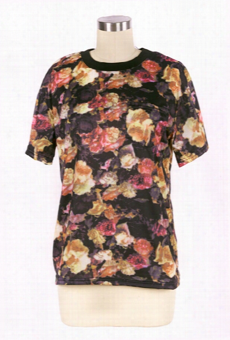 Proceed Up Roses Loral T-shirt