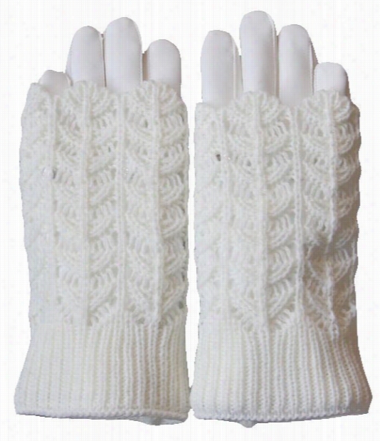 Elegant Pu Diamond Hat&gloves Sets