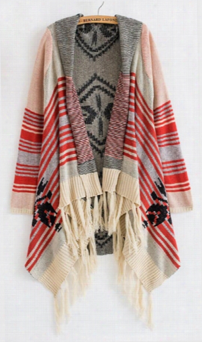 Liberate Love Tassel Knittig Poncho