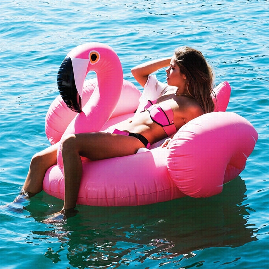 Inflatable Flamingo More Size Swimming Ring