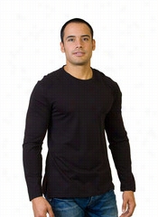 Long Sleeve Crew Neck T-shirt - Black