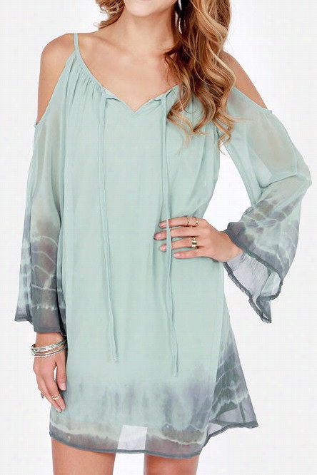 Lost In Paradise Alligator Chiffon Dress