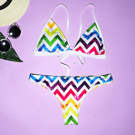 Lucky Women Rainbow Bikini Set