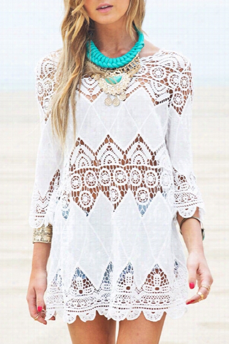 Madw The Cut Lace Hollow Cover-up