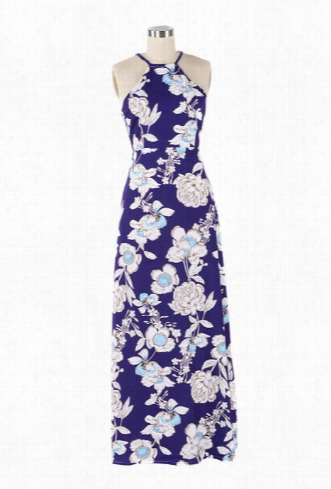 Midnight Garden Floral Maxi Dress