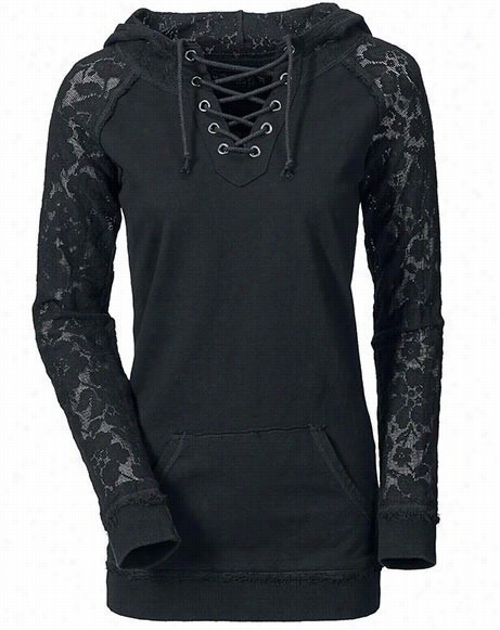 Midnight Wanderer Lace Uup Top