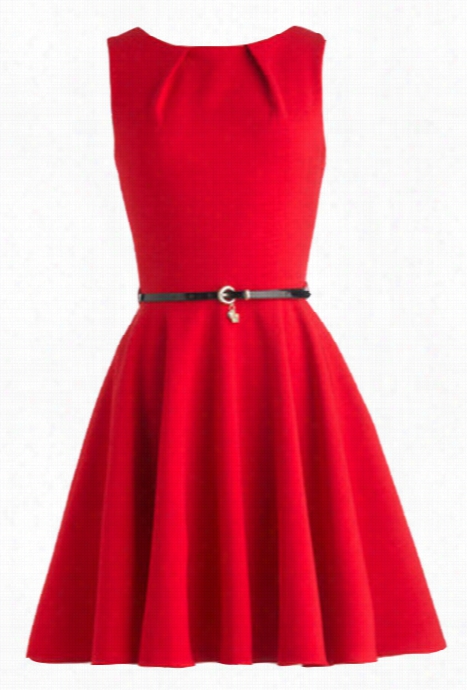 Quiet Kiss Flare Dress