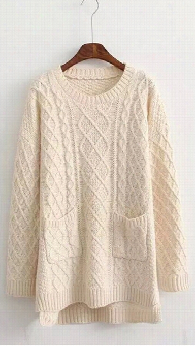 Rainy Day Pocket Knit Sweater