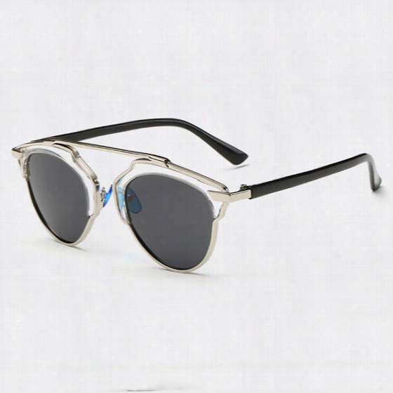 Rare London  Cut Out Frame Sunglasses